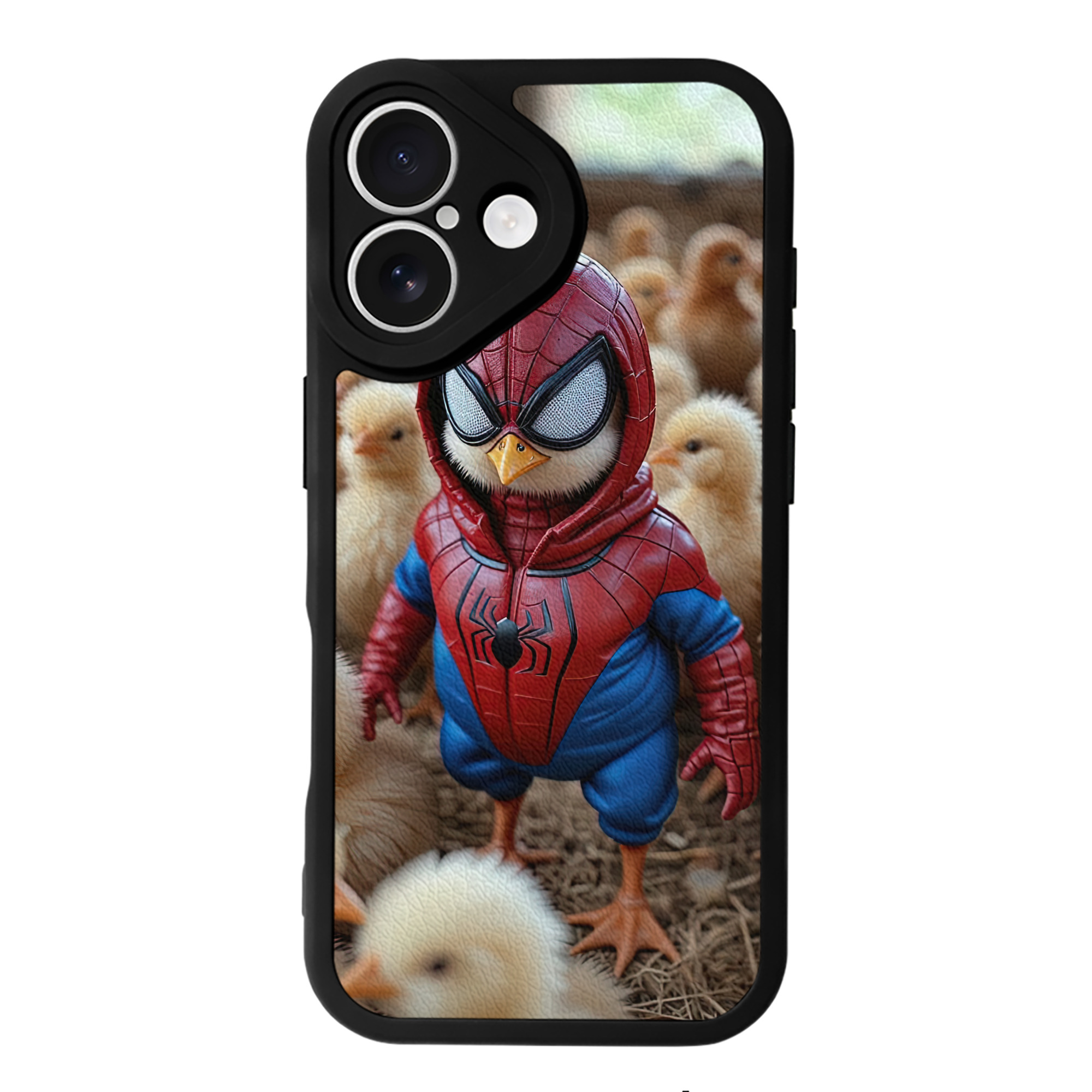Spider Man スパイダーマン 【iPhone 16シリーズ対応】シリコンスマホケース（レザー調） 材質：シリコン